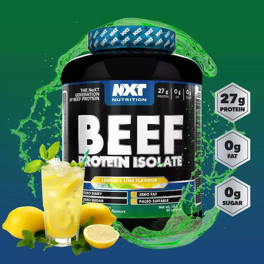 Nxt Nutrition Beef Isolate Lactose Free with Flavor Lemon Lime 1.8kg