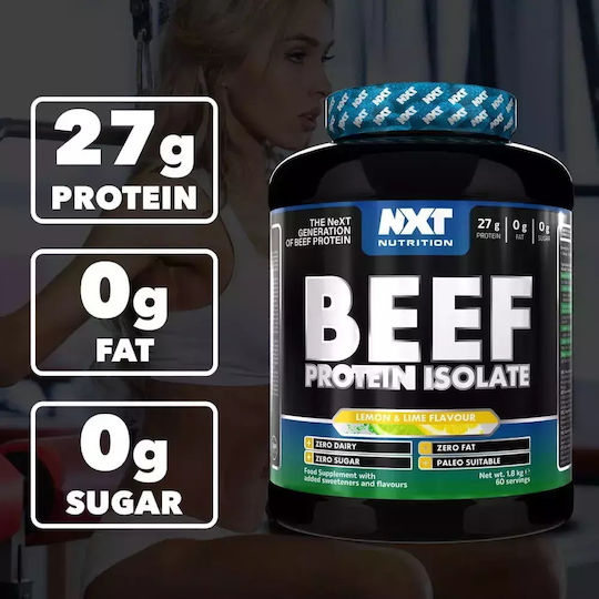 Nxt Nutrition Beef Isolate Lactose Free with Flavor Lemon Lime 1.8kg