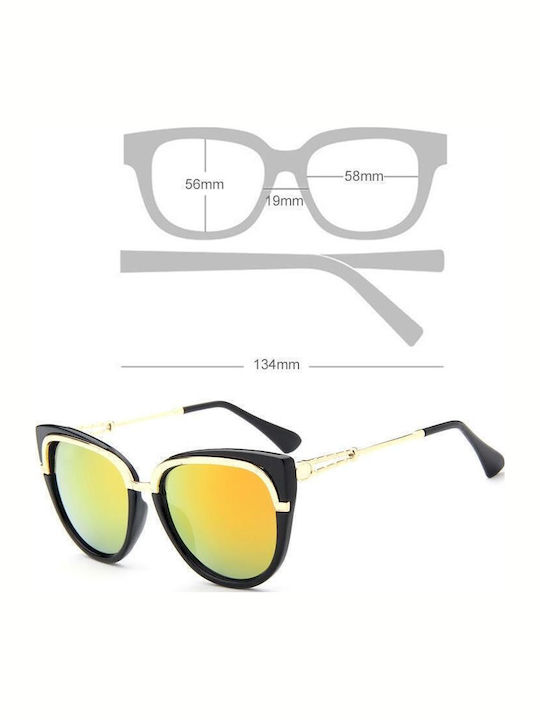 Unisex Sunglasses with Black Frame