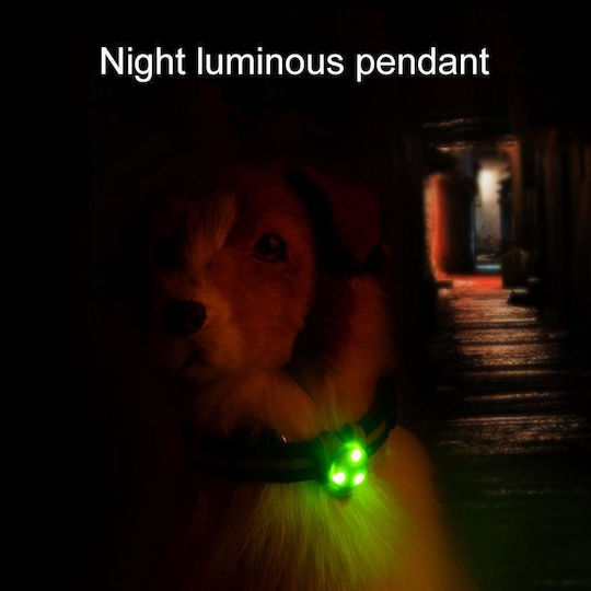 Hundemarke mit Licht Grün aus Gummi