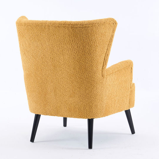 Embrace Μπερζέρα Yellow 79x76.5x95.5cm