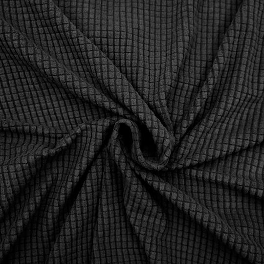 Sacha Schwarz Elastische Abdeckung Dreisitziges Sofa Noir 245x86cm