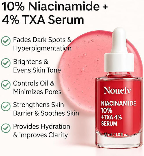 Anua Niacinamide 10%+TXA 4% Ενυδατικό Serum Προσώπου με Νιασιναμίδη & Υαλουρονικό Οξύ για Λάμψη & Πανάδες 30ml