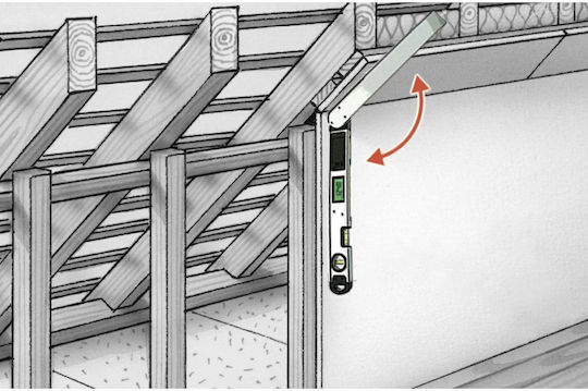 Laserliner Ψηφιακό Γωνιόμετρο Μήκους 60εκ. με Μοιρογνωμόνιο