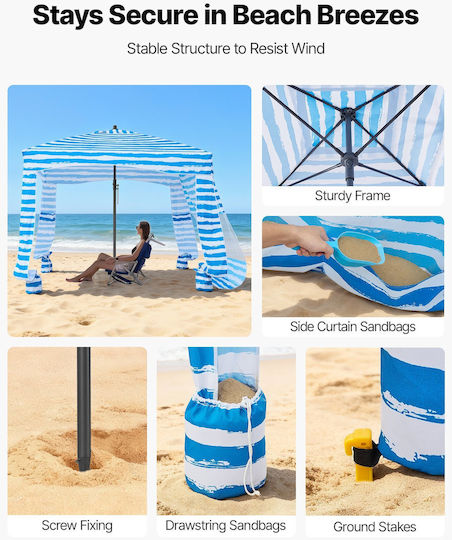 Vevor Sunshade For 5 People Blue