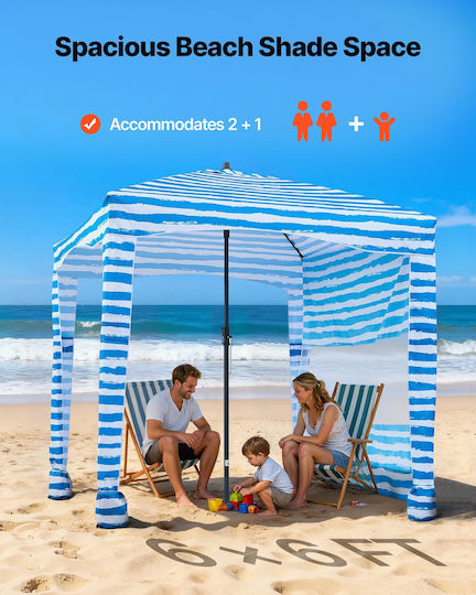 Vevor Sunshade For 5 People Blue