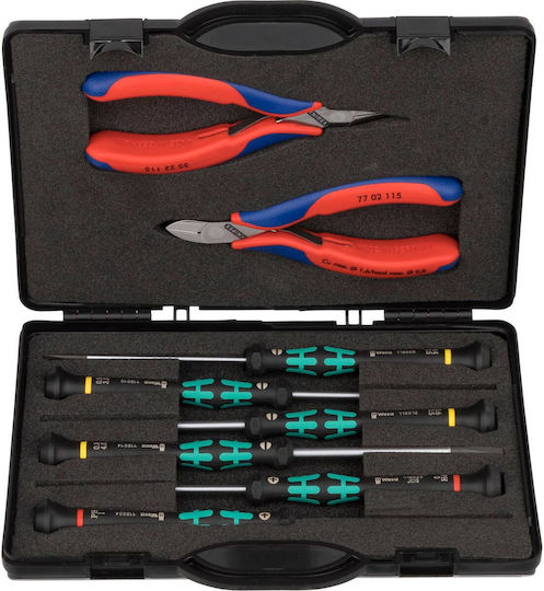 Knipex Βαλίτσα με 8 Εργαλεία Ηλεκτρολόγου