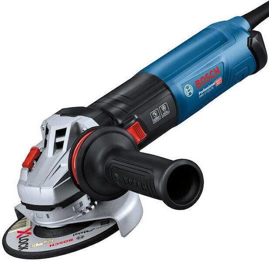 Bosch GWS 17-125 TS Τροχός 125mm Ρεύματος 1700W με Ρύθμιση Στροφών