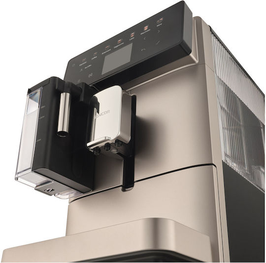 Sencor Automatic Espresso Machine 1400W Pressure 19bar for Cappuccino with Grinder White SES 9350CH
