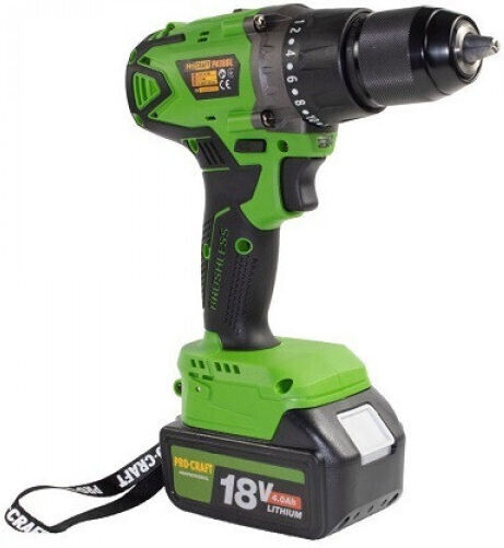 ProCraft PA18BL Κατσαβίδι Μπαταρίας 18V 2x4Ah