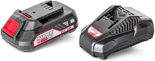 Raider Battery Set Capacity 2Ah 20V with Charger