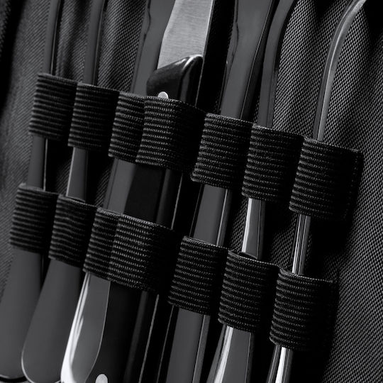 Φορητό Σετ Μαχαιροπήρουνων Πιάτα Trivor Black