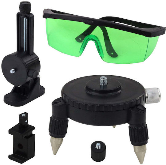 Lean Toys Αυτορυθμιζόμενο Γραμμικό Αλφάδι Laser Πράσινης Δέσμης με Εύρος Εργασίας 10m