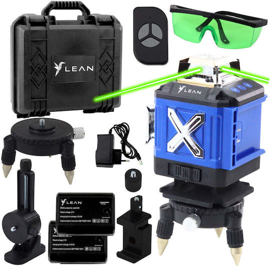 Lean Toys Autonivelant Liniar Nivelă Laser Fascicul Verde cu Domeniu de Lucru 10m