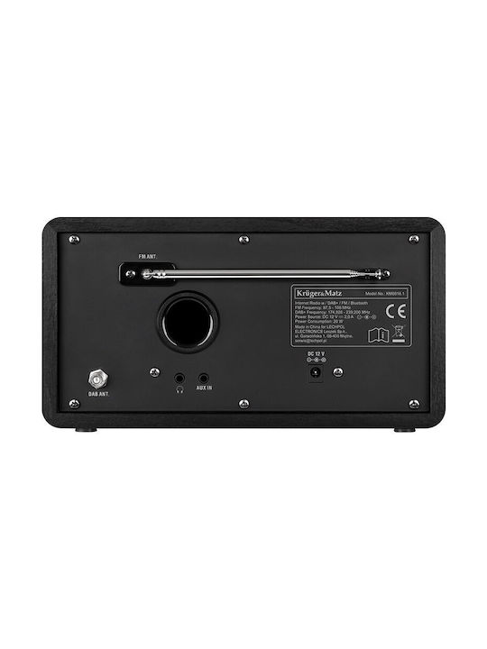 Kruger & Matz Ceas De Masă Digital Cu Ceas Deșteptător Și Radio Negru KM0816.1