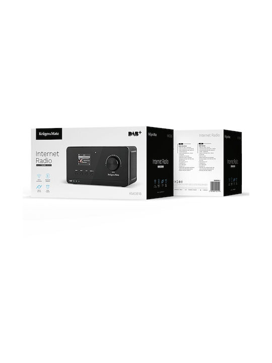 Kruger & Matz Ceas De Masă Digital Cu Ceas Deșteptător Și Radio Negru KM0816.1