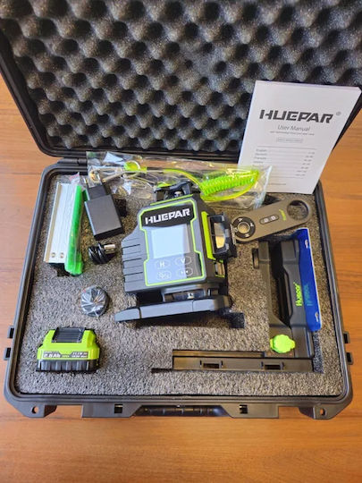 Huepar W04CG Nivelă laser liniară cu fascicul verde