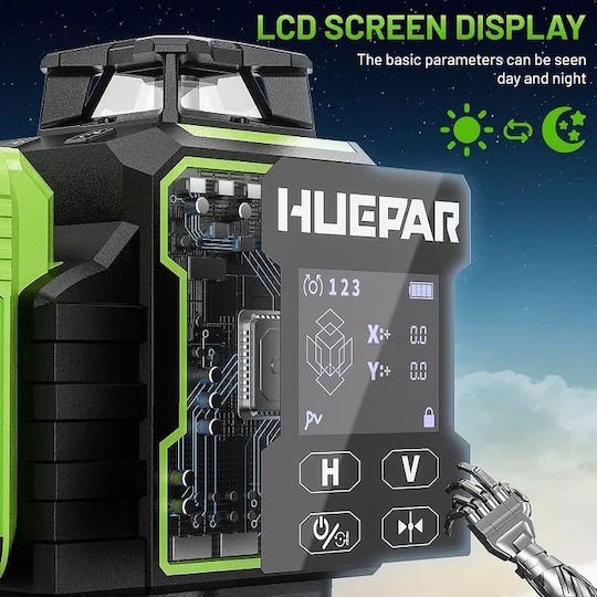 Huepar W04CG Nivelă laser liniară cu fascicul verde