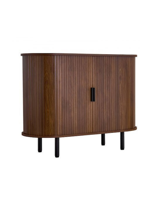 Μπουφές από Ξύλο & Μέταλλο Walnut 100x40x75cm