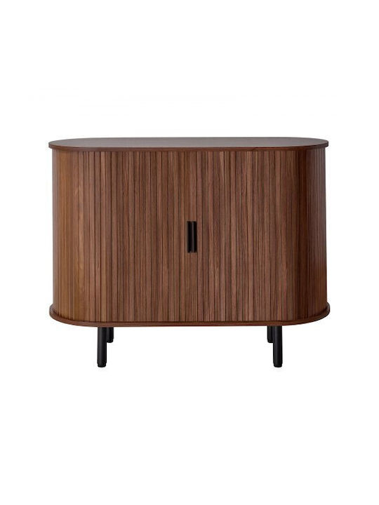 Μπουφές από Ξύλο & Μέταλλο Walnut 100x40x75cm