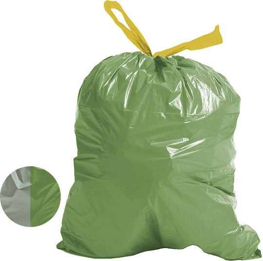 Etplast Müllsäcke Elite Mehrschicht Aromatisch Kordelzug Olive Silber 10 Stück 52x75cm