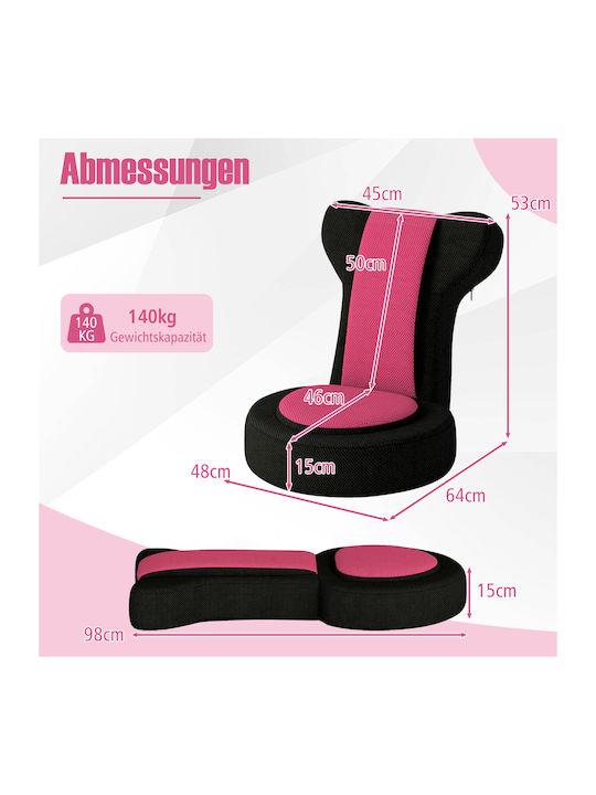 Vielseitiger Sitzsack Pouf Rosa 64x48x53cm