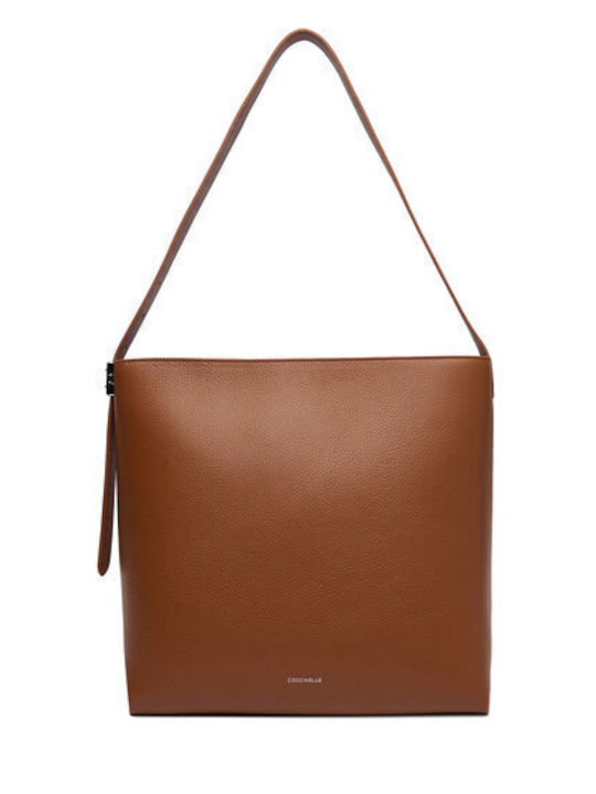 Leder Damentasche Schultertasche Braun