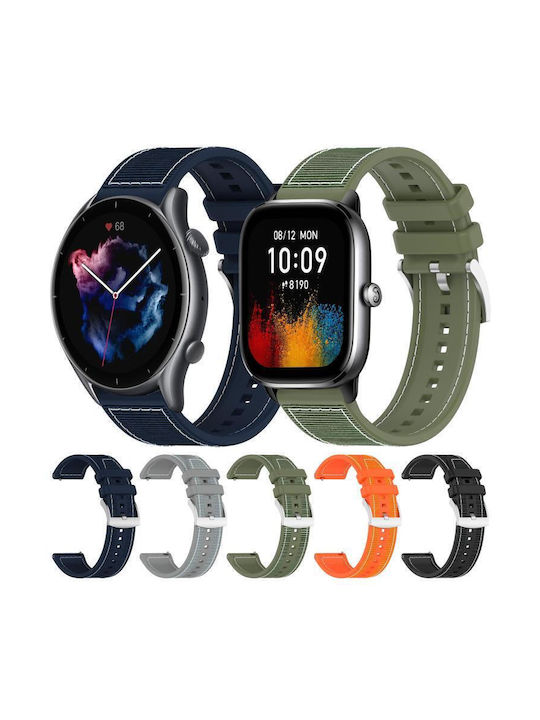 Curea Hibridă Ceas Împletită Silicon 22 mm Amazfit Gtr 4 Gtr 3 Gtr 3 Pro Albastru Miezul Nopții Curea Hibridă Ceas Împletită Silicon 22 mm Amazfit Gtr 4 Gtr 3 Gtr 3 Pro Albastru Miezul Nopții
