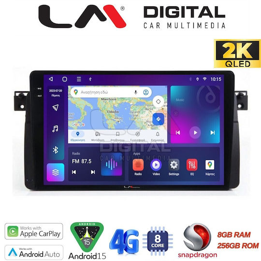 LM Digital Auto-Audiosystem für BMW Serie 3 (E46) 1998>2005 (Bluetooth/USB/WiFi/GPS/Apple-Carplay/Android-Auto)