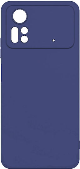 Back Cover Σιλικόνης / Υφασμάτινο Μπλε (Poco M4 Pro)