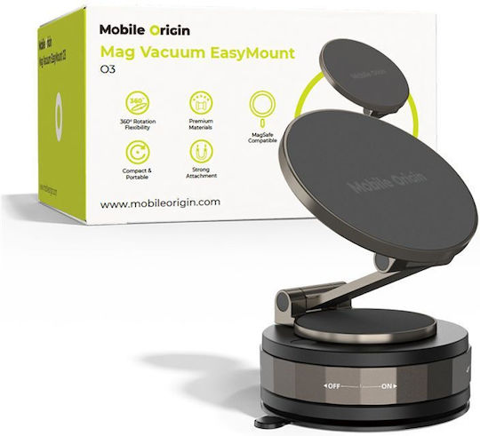 Mobile Origin Suport Auto pentru Telefon cu magnet MagSafe Neagră
