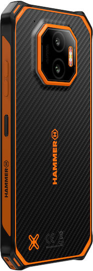 Hammer Energy X2 5G Dual-SIM (8GB/256GB) Widerstandsfähig Smartphone Black-Orange