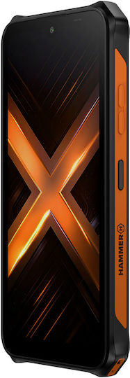 Hammer Energy X2 5G Dual-SIM (8GB/256GB) Widerstandsfähig Smartphone Black-Orange