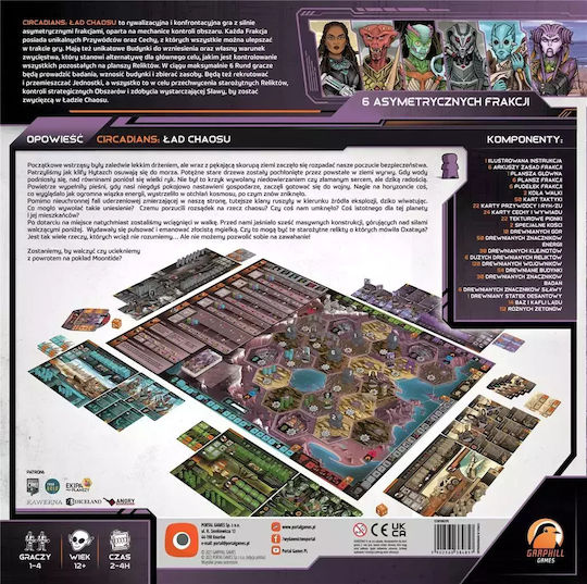 Board Game Circadians Order of Chaos for 1-4 Players 12+ Years Old (PL) Portal Games