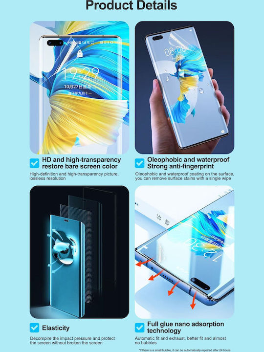 Sunshine Ss-057ek Anti-stress Quick Recovery Matte Hydrogel Film for Google Pixel Watch 3 LTE 2024 45mm 6-Quantities Per Sheet