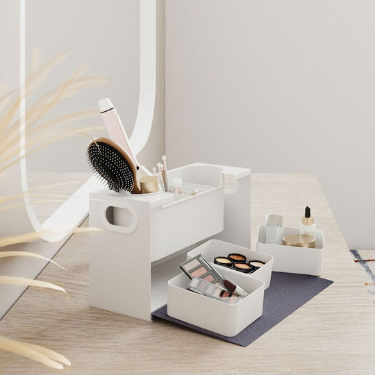 Maclean Energy Kosmetikorganizer Weiß 36,7x22x15cm