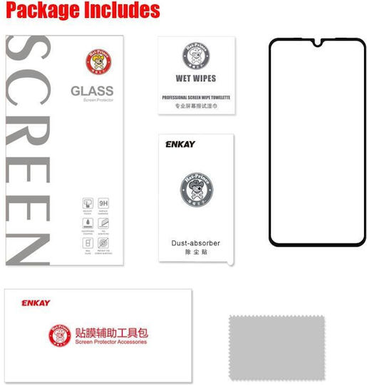 Hat-prince 2.5D 0.26mm Full Glue Full Face Tempered Glass Black (Mi 9 SE)
