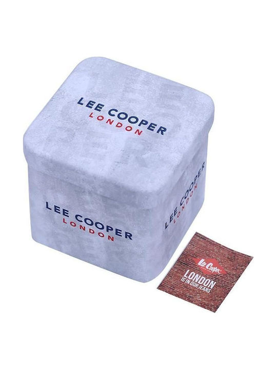 Lee Cooper Men's Watch 42mm Battery with Silver Metal Bracelet