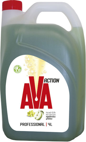 AVA Офис бюро Течно за Миене на Съдове с Аромат Зелена ябълка 1x4л