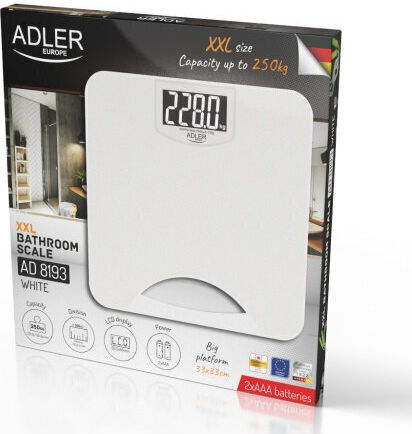 Adler Digital Bathroom Scale White AD 8193