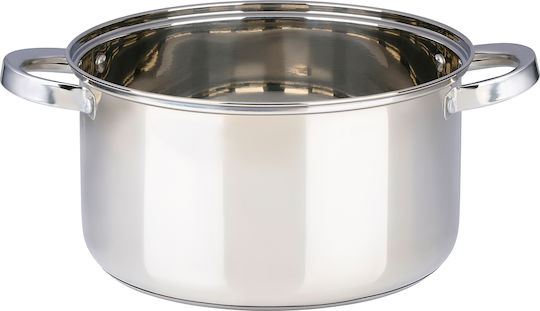 Alpina Appliances Shallow Stainless Steel Pot 6.1lt / 24cm