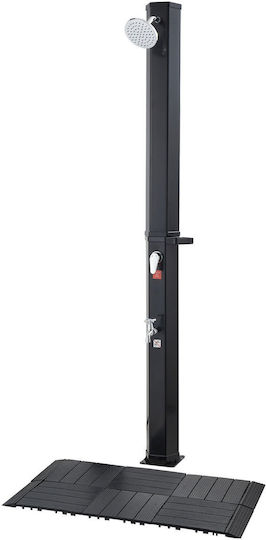 Vevor Solar Pool Shower Made of PVC with Height 195cm Black