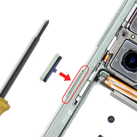 Samsung Buton Original Pornire Oprire Galaxy S25 S25 Plus Verde Mentă