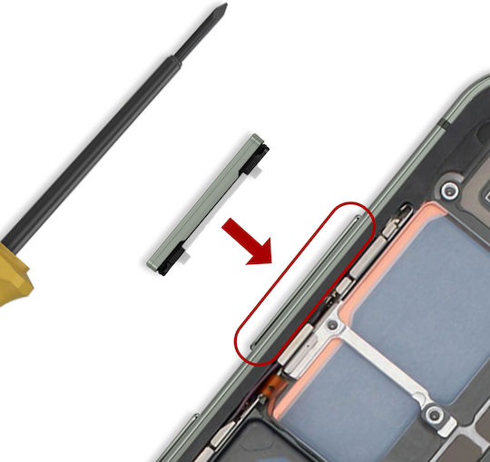 Samsung Original Lautstärketaste Galaxy S23 S23 Plus Service Pack Grüne