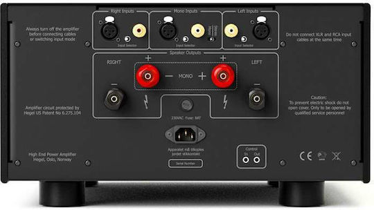 H30A Τελικός Ενισχυτής Hi-Fi Stereo 1100W/8Ω H30ABLACK Μαύρος