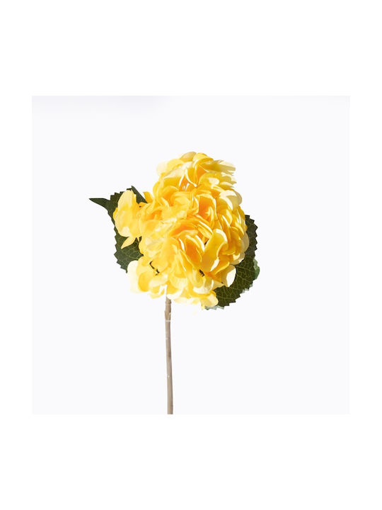 Supergreens Artificial Hydrangea Branch Yellow 47 cm
