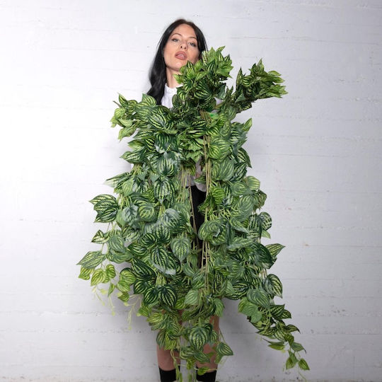 Supergreens Plantă Artificială Agățată Albivenis Verde 110 Cm