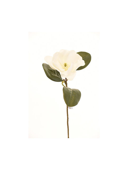 Supergreens Dekoratives Künstliches Zweigstelle Magnolie Weiß 70 cm 7-0290