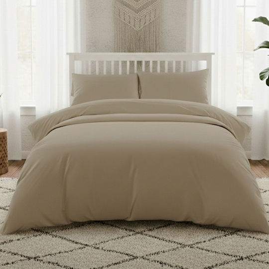 Melinen Bettlaken King Size 270x270cm. Lavish Beige