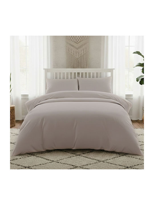 Melinen Sheet Super-Double with Elastic 160x200+35cm. Lavish Ecru
